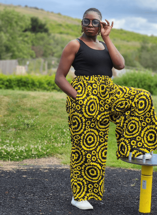 Yellow Ankara Baggy Trousers