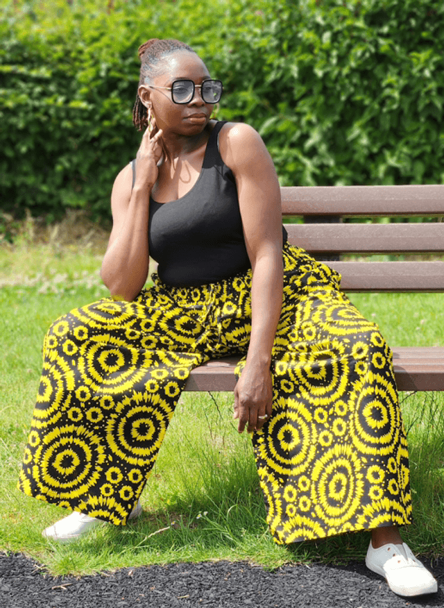 Yellow Ankara Baggy Trousers