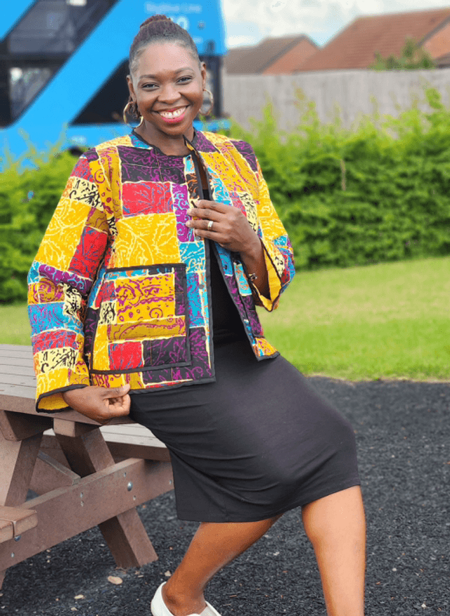 Black/Gold Patchwork Jacket