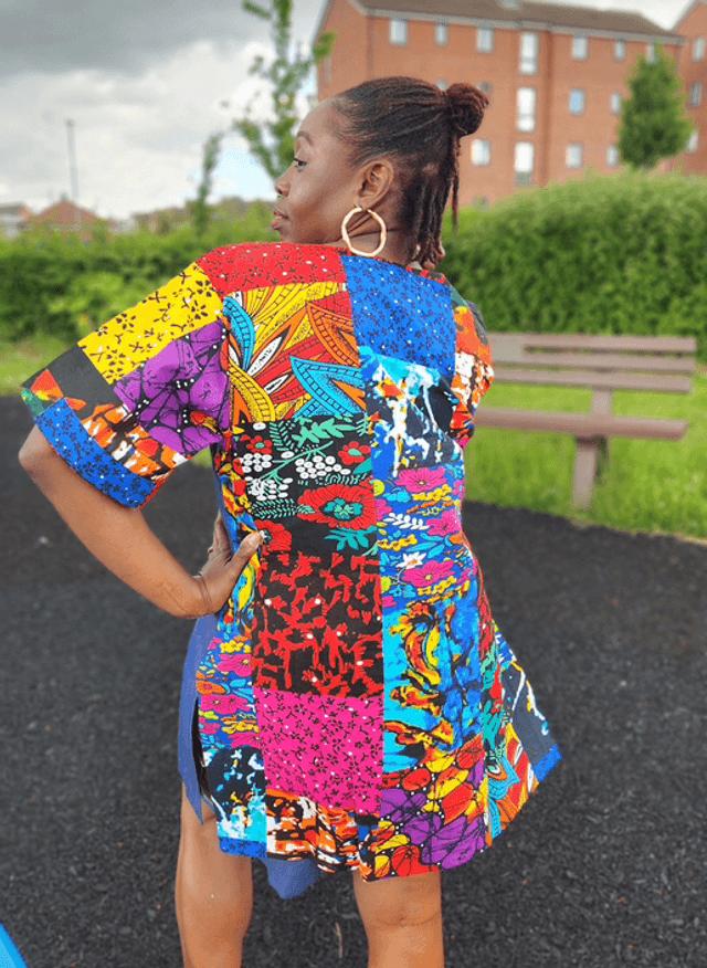 Hand-painted Denim Tunic