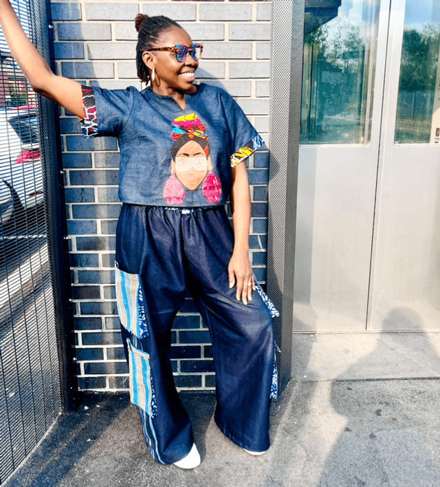 Demin &amp; Asoke Cargo Pants